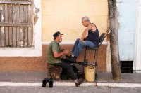 Roadside shoeshine, Trinidad
